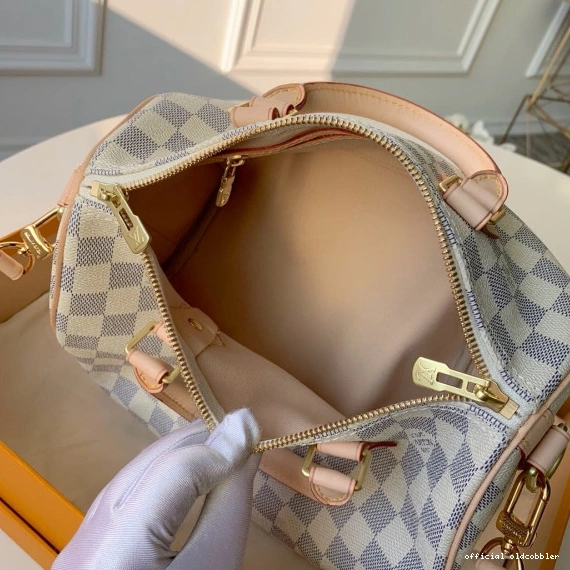 Official oldcobbler 25 Vuitton Louis BANDOULIERE SPEEDY 0816